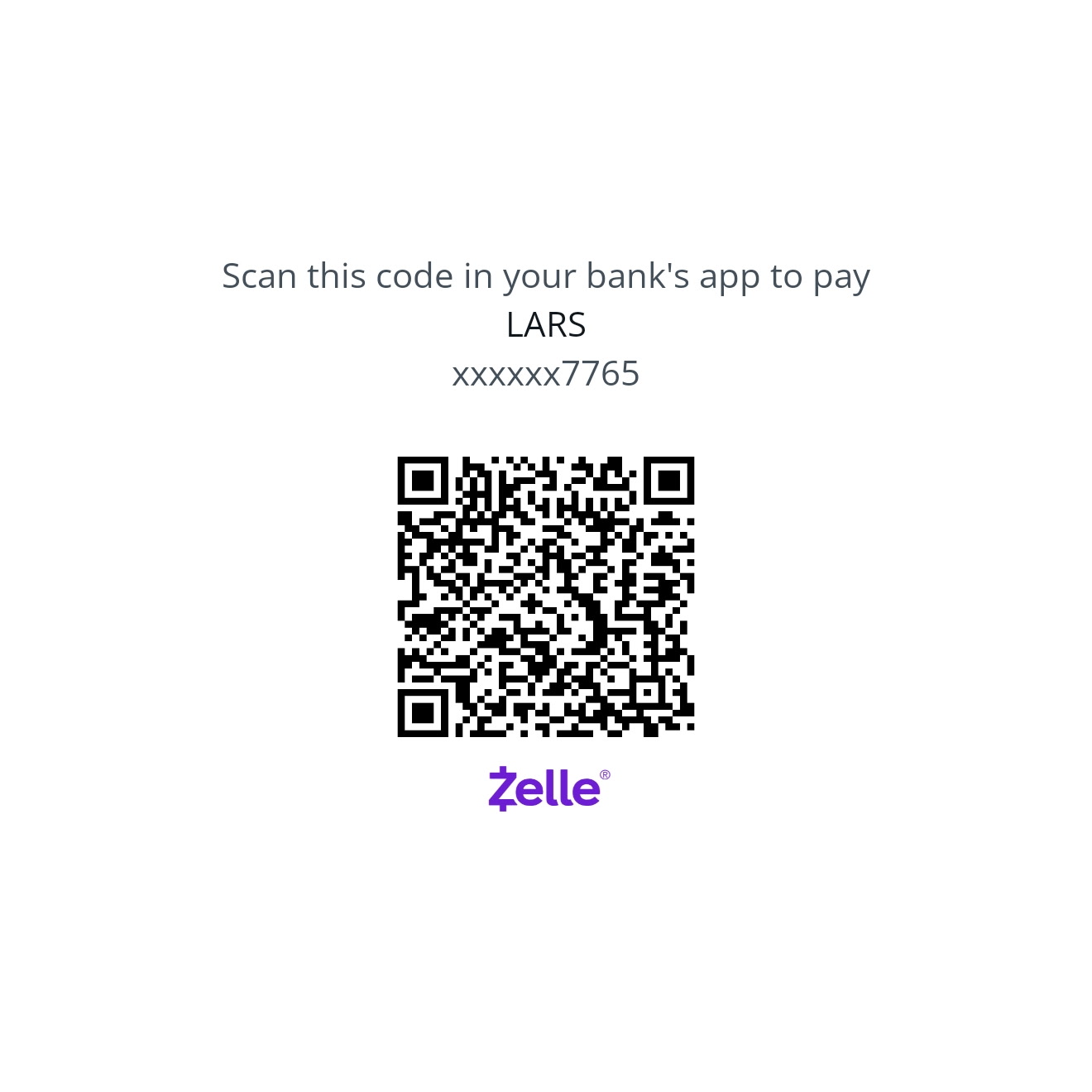 Zelle QR Code